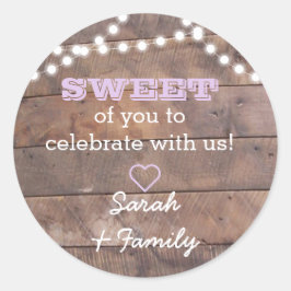 Barnwood Lights Lilac Sweet Leckerei Bag Sticker