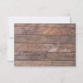 Barnwood Lights Lilac Wedding RSVP Card (Rückseite)