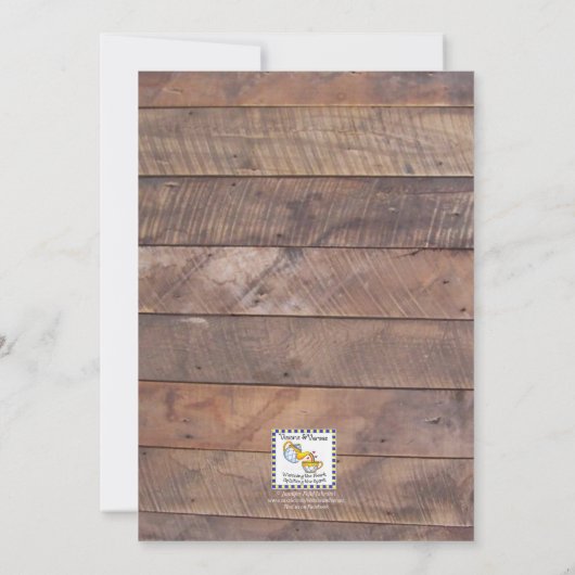 Barnwood Lights Pink Bachelorette Einladung (Rückseite)