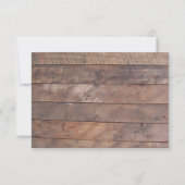 Barnwood Lights Pink Bat Mitzvah RSVP Karte (Rückseite)