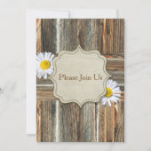 Barnwood mit Daiseys Einladungsvorlage Einladung (Vorderseite)
