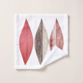 Barnwood Red Rock Pastell Pattern Badhandtuch Set (Waschlappen)