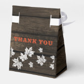 Barnwood Rustikale Hochzeit im Herbst Gevor Box Geschenkschachtel (Rückseite)