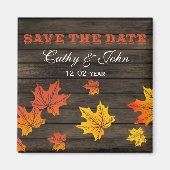 Barnwood Rustikale Hochzeit im Herbst Save the Dat Magnet (Vorne)