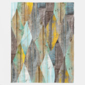 Barnwood Texture Fall Pastellfarben Muster Fleecedecke (Vorderseite)