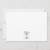 Barnwood und Daisies Wedding Dankeskarte (Rückseite)