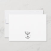 Barnwood und Daisies Wedding RSVP Karte (Rückseite)