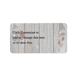 Barnwood Wall Adressaufkleber