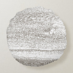 Barnwood-Wohngestaltung Rundes Kissen