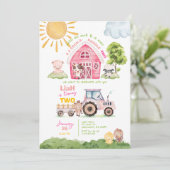 Barnyard 2. Geburtstag Einladung (Stehend Vorderseite)