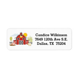 Barnyard Address Label