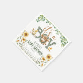 Barnyard Animals Baby Boy Baby Dusche Serviette (Ecke)