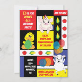 Barnyard Animals Geburtstagsparty Einladung (Vorderseite)