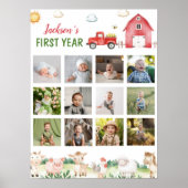 Barnyard Animes First Year Foto Milestone Poster (Vorne)