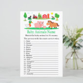 Barnyard Baby Animals Name Game (Stehend Vorderseite)