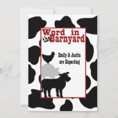 Barnyard Baby Shower Einladung (Vorderseite)