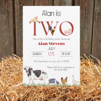 Barnyard Bash: Feierliche Wende zwei! Einladung