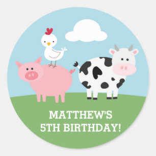 Barnyard Bash Runder Aufkleber