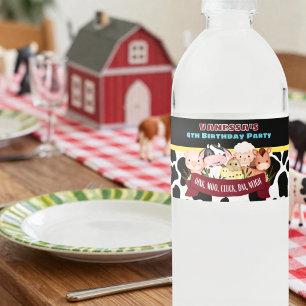 Barnyard Bash  Wasserflaschenetikett