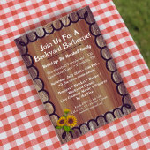 Barnyard BBQ Bash Invitation Template Rustic Wood  Einladung