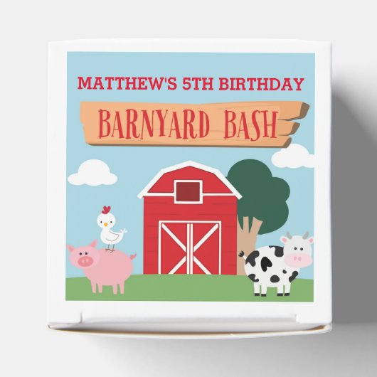 Barnyard Birthday Bash/Party Geschenkschachtel (Oben)