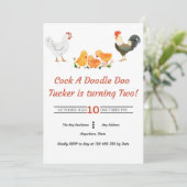 Barnyard Birthday Einladung (Stehend Vorderseite)