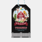 Barnyard Birthday Favor Tags Geschenkanhänger (Vorderseite)