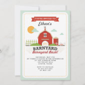 Barnyard Birthday Party Einladung (Vorderseite)