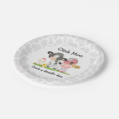 Barnyard Birthday Plate Oink Moo Cockadoodledoo Pappteller (Schrägansicht)