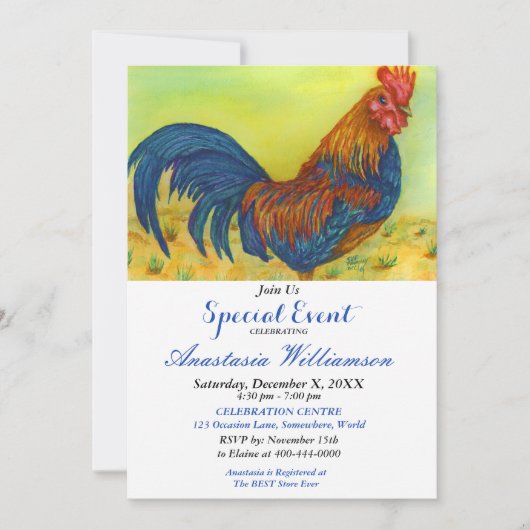 BARNYARD BRUNCH PARTY EVITE EINLADUNG (Vorderseite)