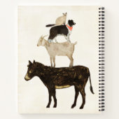 Barnyard Buds - Donkey, Ziege, Hund, Katze Notizblock (Rückseite)