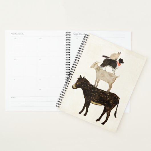 Barnyard Buds - Donkey, Ziege, Hund, Katze Planer (Anzeige)