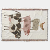 Barnyard Buds - Kuh, Schwein, Schafe und Hen Decke (Vorderseite)