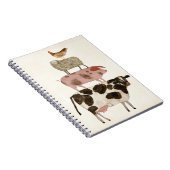 Barnyard Buds - Kuh, Schwein, Schafe und Hen Notizblock (Rechte Seite)