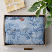 Barnyard Chickens and Botanical Pattern Seidenpapier (Geschenk)