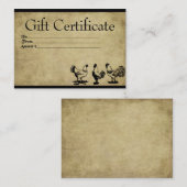 Barnyard Chickens - Erstgeschenkgutscheine Rabattkarte (Vorne/Hinten)