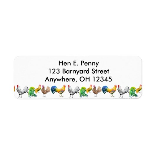 Barnyard Chickens Label (Vorne)