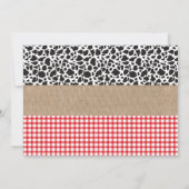 Barnyard danken Ihnen, mit Bauernhof-Geburtstag Dankeskarte (Rückseite)