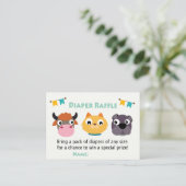 Barnyard Diaper Raffle Tickets (Stehend Vorderseite)