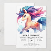 Barnyard Digital Horse Geburtstag Einladung (Vorne/Hinten)