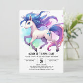 Barnyard Digital Horse Geburtstag Einladung (Stehend Vorderseite)