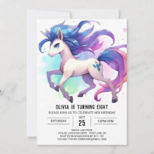 Barnyard Digital Horse Geburtstag Einladung