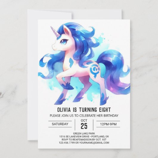 Barnyard Editable Horse Einladung (Vorderseite)