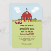 Barnyard Einladung (Vorne/Hinten)