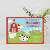 Barnyard-Einladung/Vieh-Einladung Einladung (Stehend Vorderseite)