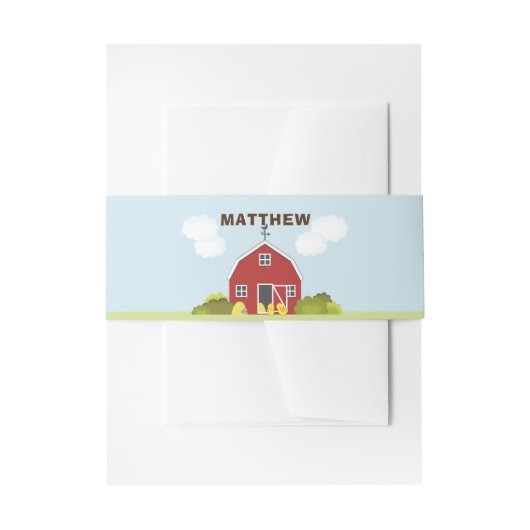 Barnyard Einladungsbanderole (Vorderseite Beispiel)