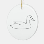 Barnyard-Ente Keramik Ornament (Links)