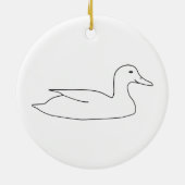 Barnyard-Ente Keramik Ornament (Hinten)