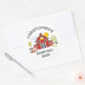 Barnyard Farm Animal Birthday Party Sticker (Umschlag)