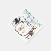 Barnyard Farm Animals 1. Geburtstag Serviette (Ecke)